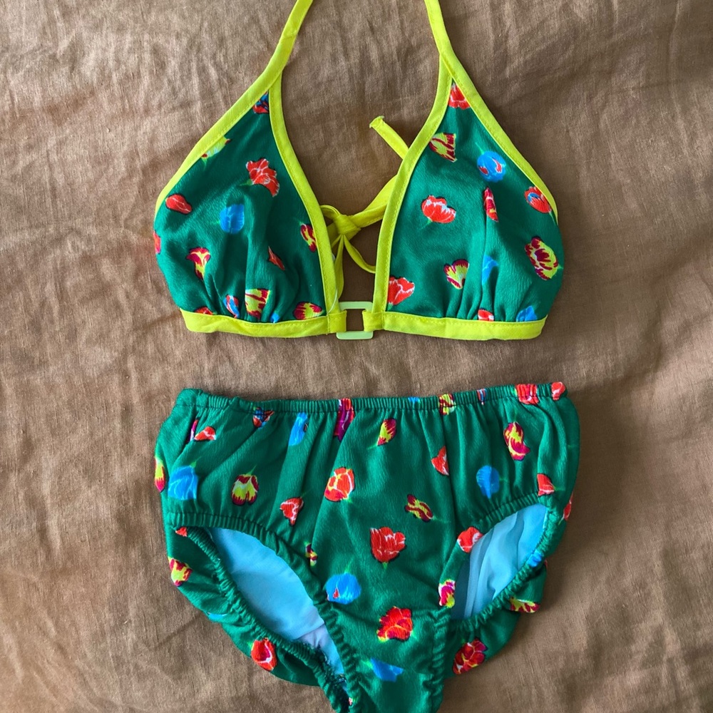Vintage 70s Floral Deadstock Bikini